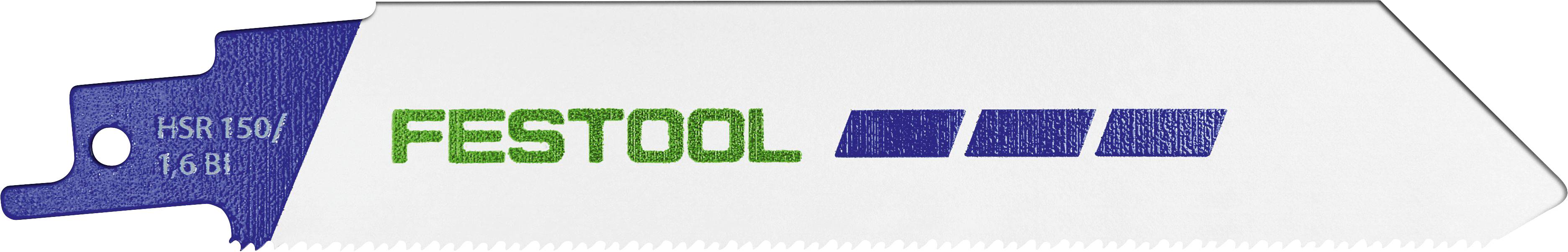 Festool 577489 Säbelsägeblatt METAL STEEL/STAINLESS STEEL HSR 150/1,6 BI/5 Fűrészlap hossz 150 mm 5 db