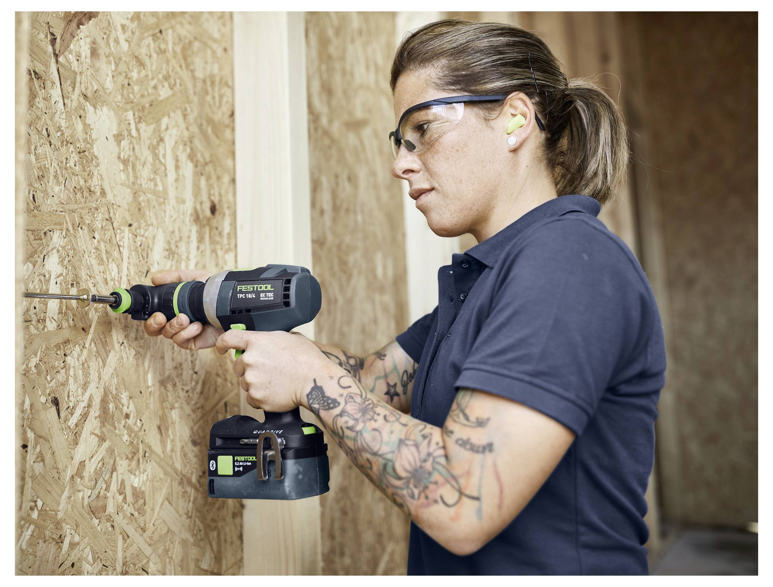 Festool TID 18 5,0/4,0-Set TPC 18/4 577654 Csavarozó- és fúró készlet 18 V 4 Ah, 5 Ah-4