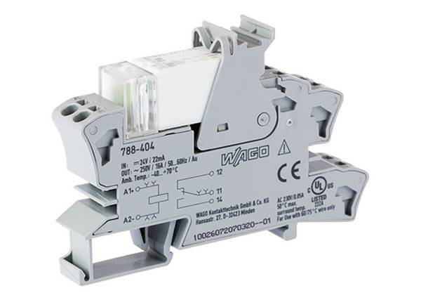 Reléfoglalat WAGO 788-404 20 db