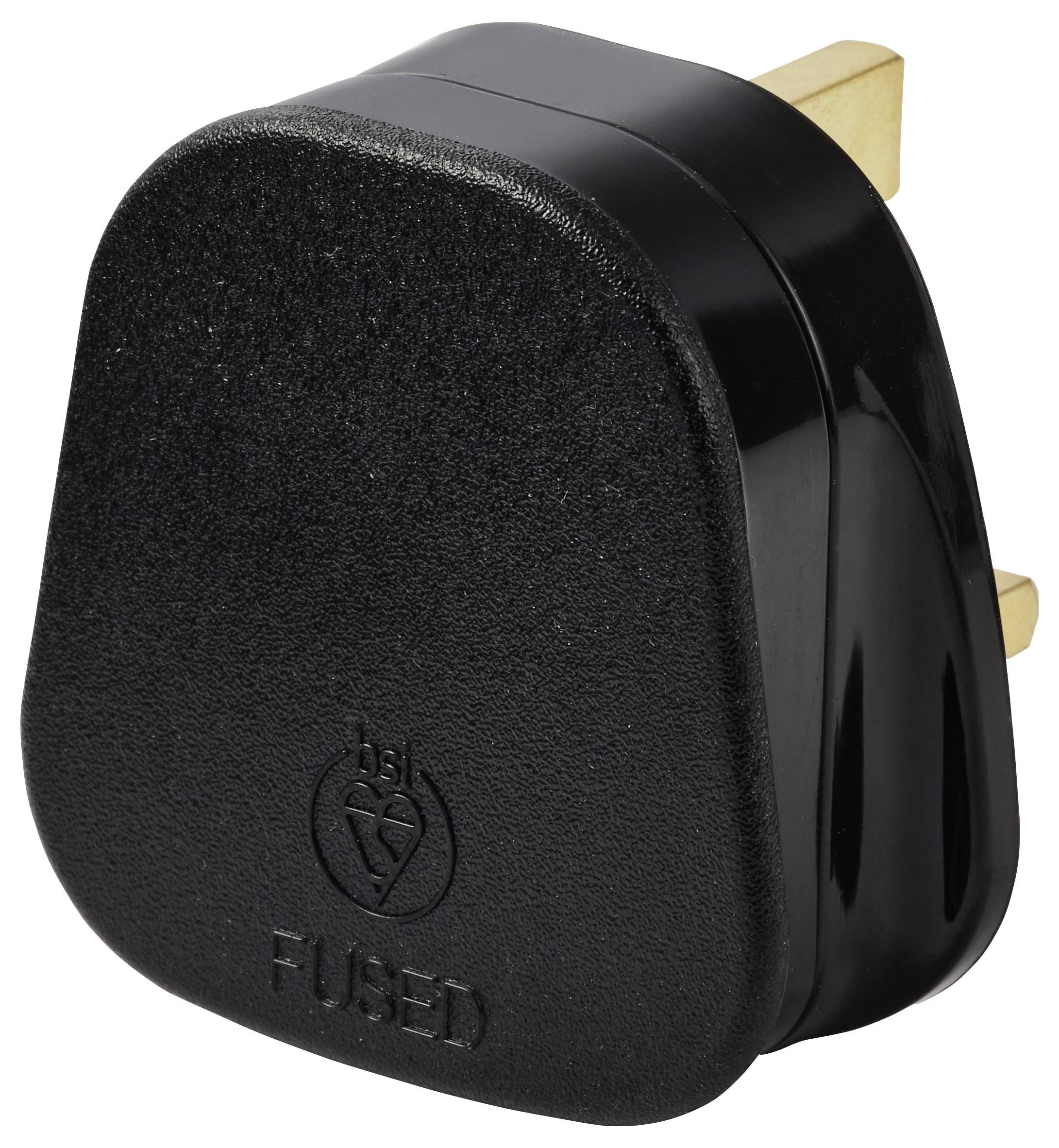 Sygonix SY-7279830 Védőérintkezős dugó Műanyag 250 V/AC Fekete-2