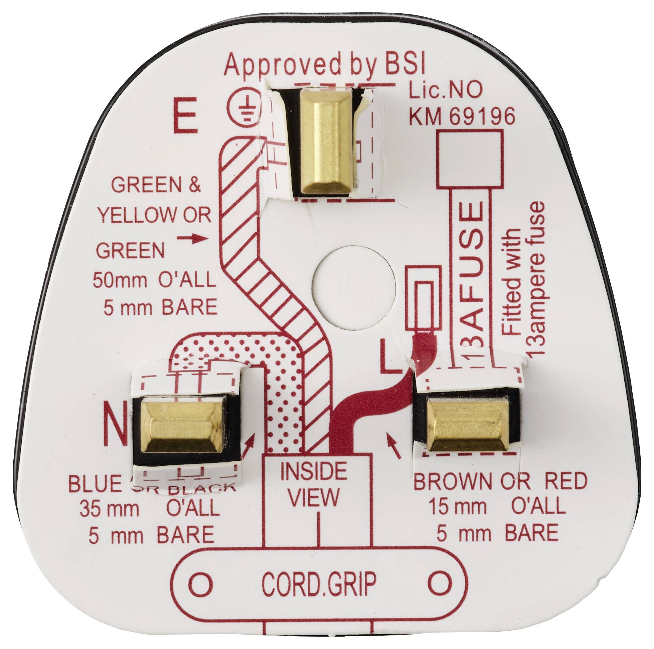 Sygonix SY-7279830 Védőérintkezős dugó Műanyag 250 V/AC Fekete-4