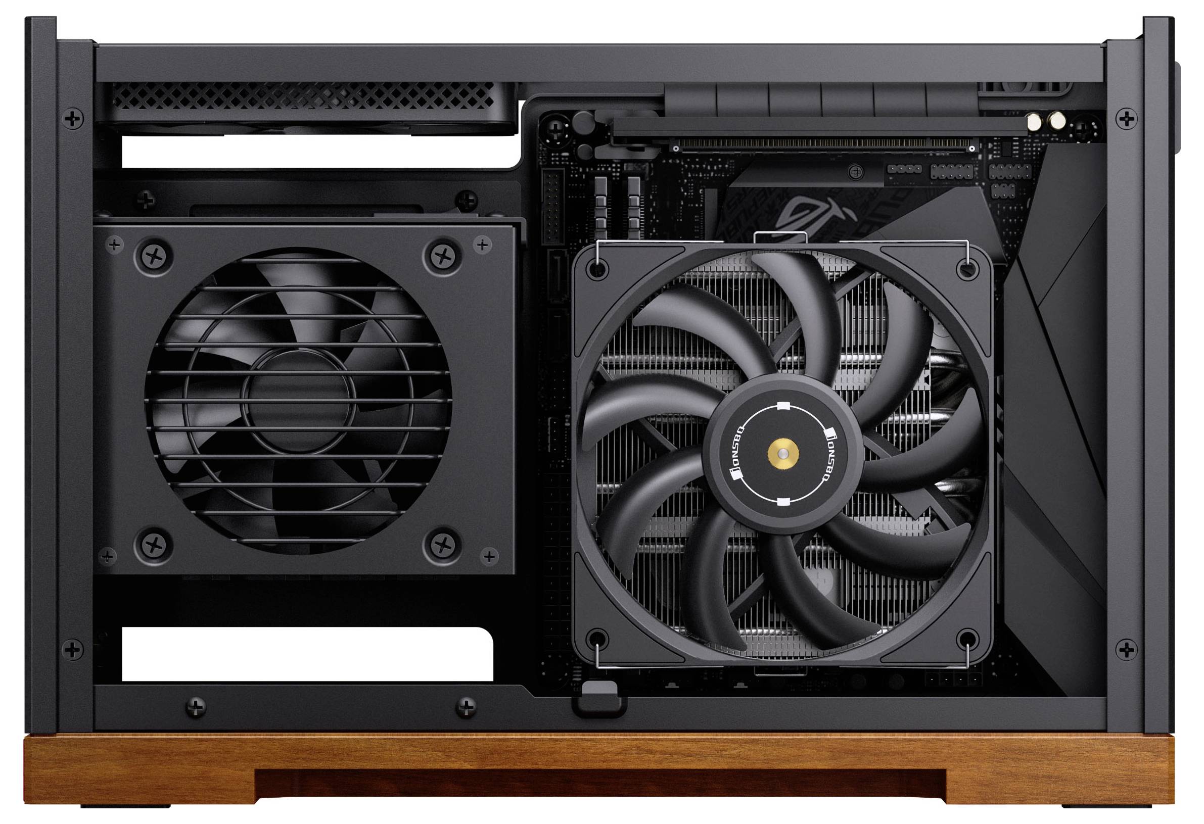 Jonsbo T9 Mini torony Ház, Számítógép ház, Gaming doboz Fekete-11