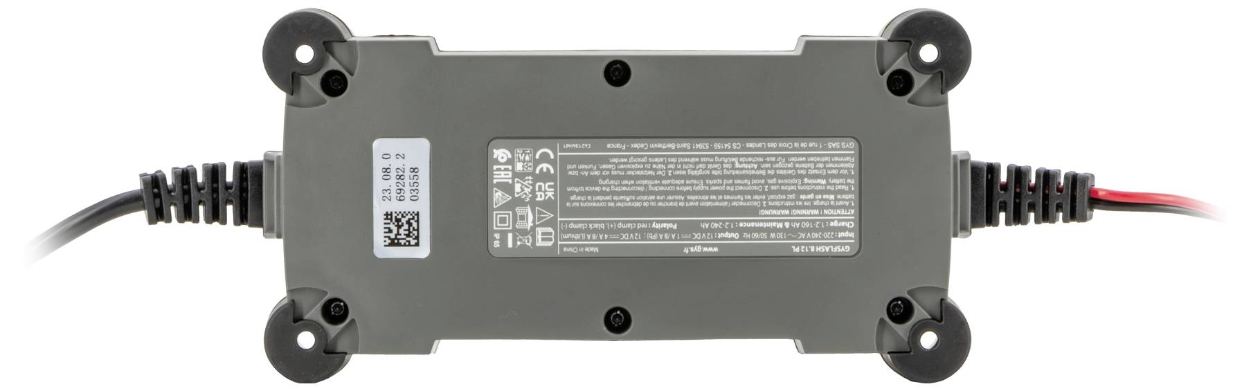 GYS GYSFLASH 8.12 PL 069282 Automatikus töltő, Műhely töltőkészülék, Autós töltőkészülék 12 V 1 A, 4 A, 8 A-1