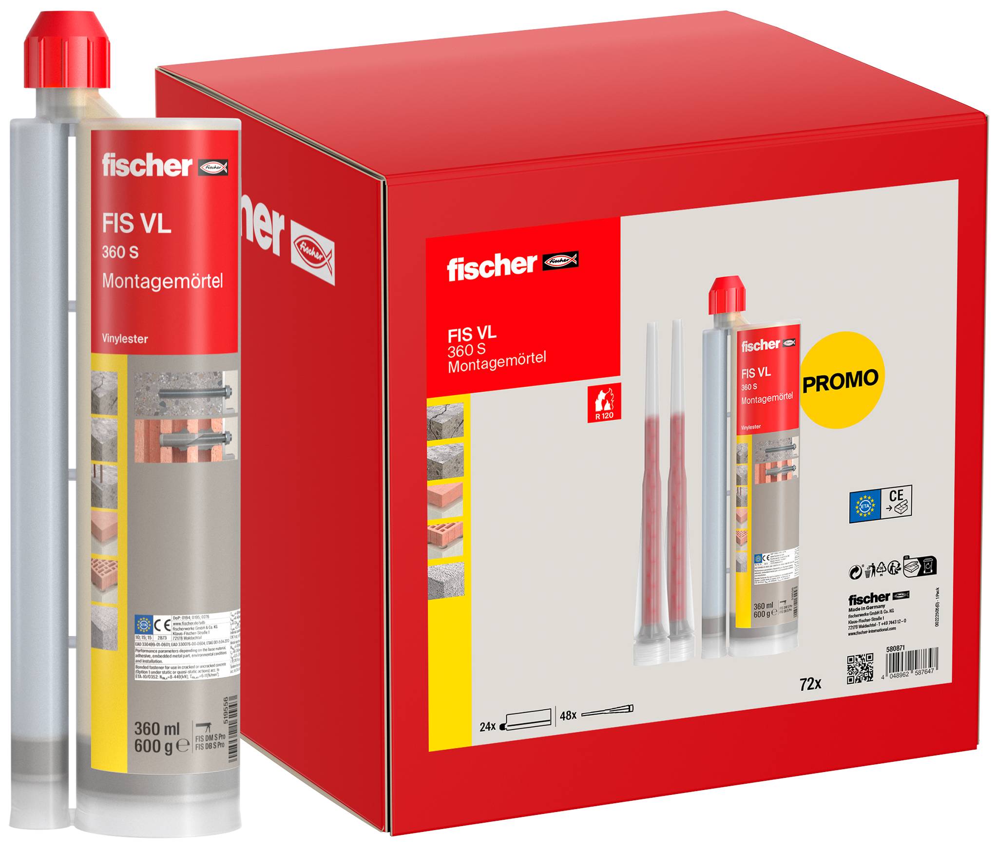 Fischer Injekciós habarcs 24 db