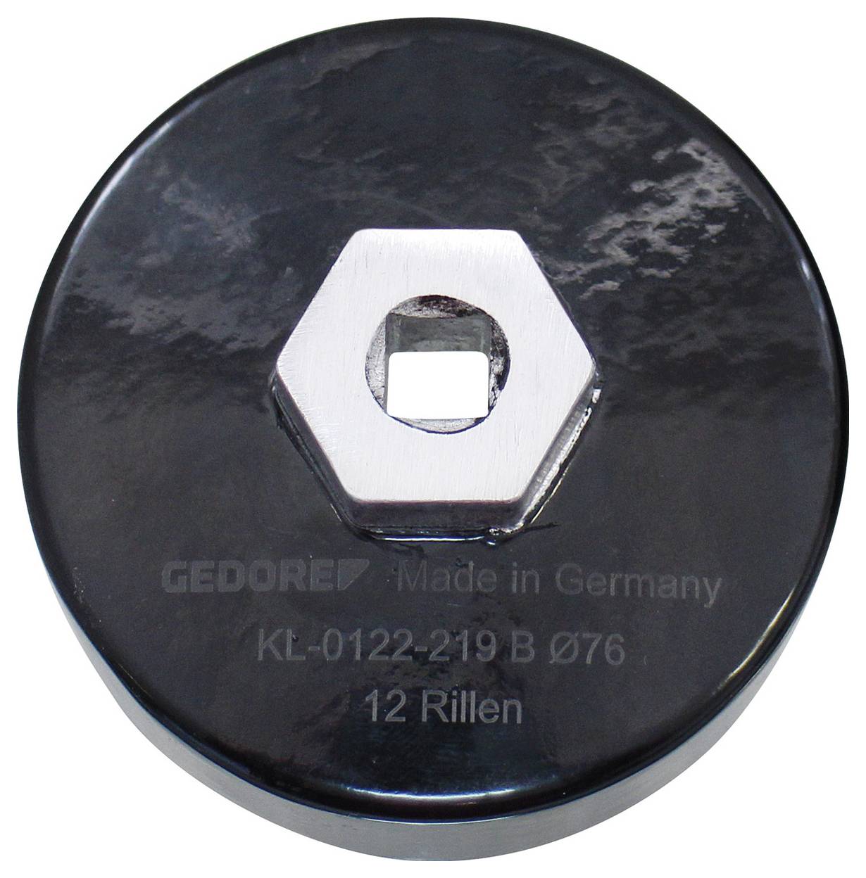 Gedore Automotive 3097633 KL-0122-219 B Olajszűrő kulcs, alumínium, Ø 76 mm, bevonatos-2