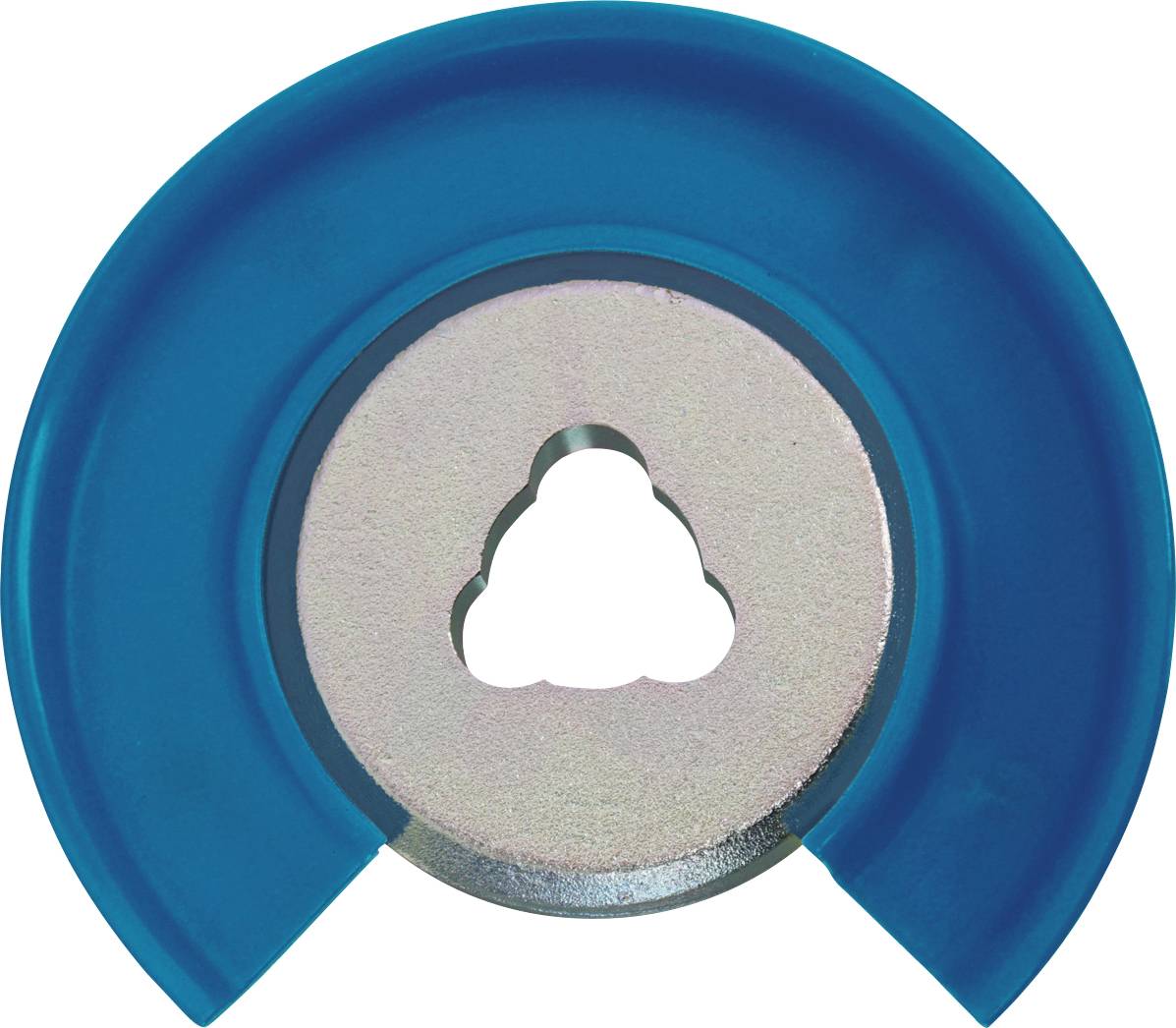 Egy fém csavarzott csap textúrázott fogóvéggel.