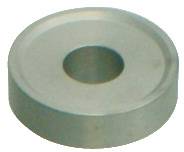 Egy központi lyukkal rendelkező kerek fémes korong, amely egy alátéthez hasonlít.