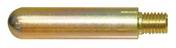 Egy arany színű, golyó alakú fémrúd, amelynek egyik végén csavarmenet van, valószínűleg mechanikai vagy ipari alkalmazásokhoz használt alkatrészként.