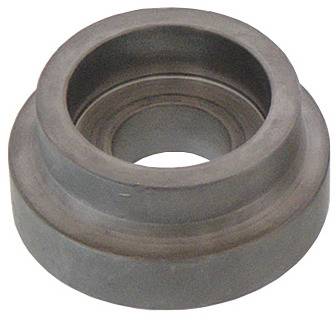 Egy fém tömítés kör alakú, mechanikai alkalmazásokban tömítések létrehozásához használt, egyszerű háttér előtt megmutatva.