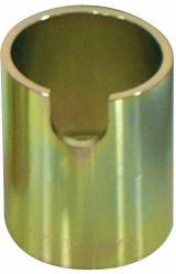 Egy fémes csöves tárgy, melynek egyik oldalán félkörös horony van, amely valószínűleg szerszámként vagy gépészeti alkatrészként használható.