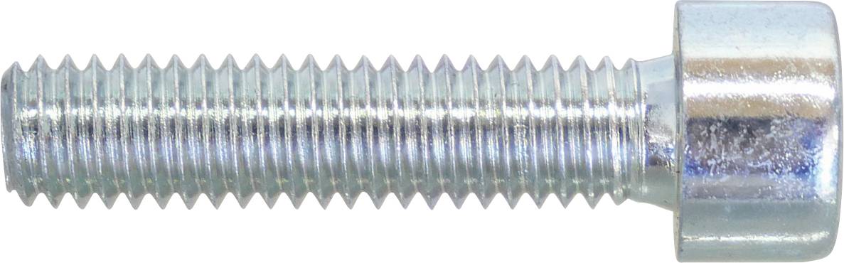 Egy fém hatszögfejű csavar közelkép képe menetes szárral és lekerekített fejjel, amelyet anyagok összekapcsolására használnak.