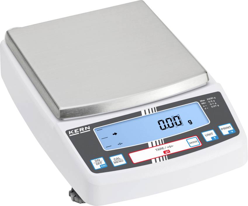 Kern Precíziós mérleg Mérési tartomány (max.) 2200 g