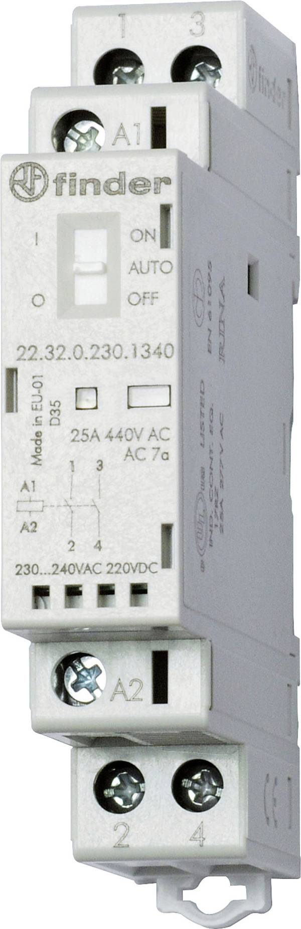 Finder 22.32.0.012.4420 Szerelési védelem  2 nitó       1 db