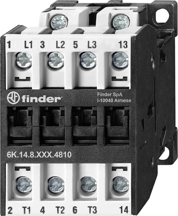 Finder 6K.14.8.230.4818 Névleges feszültség: 230 V Max. kapcsolási áram: 32 A 3 záró, 1 záró 1 db