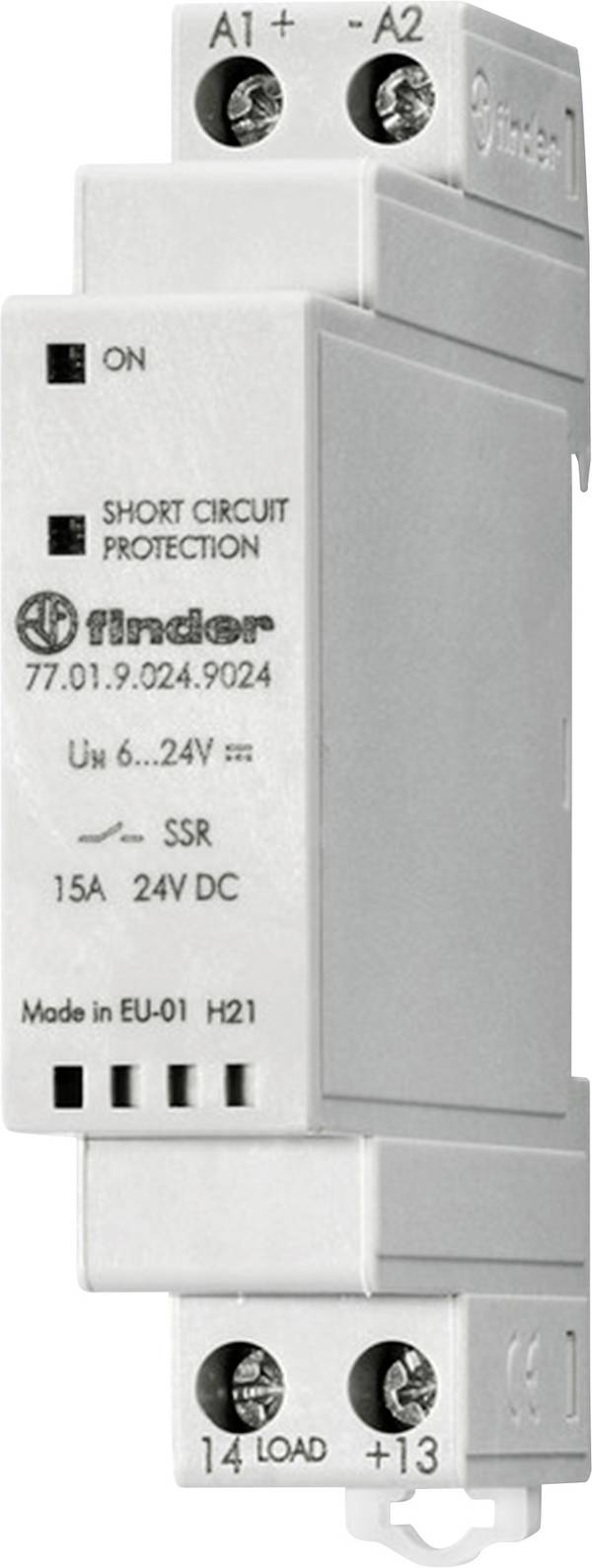 Finder Félvezető relé 77.01.9.024.8051 5 A Kapcsolási feszültség (max.): 265 V/AC Pillanatnyi érték kapcsoló 1 db