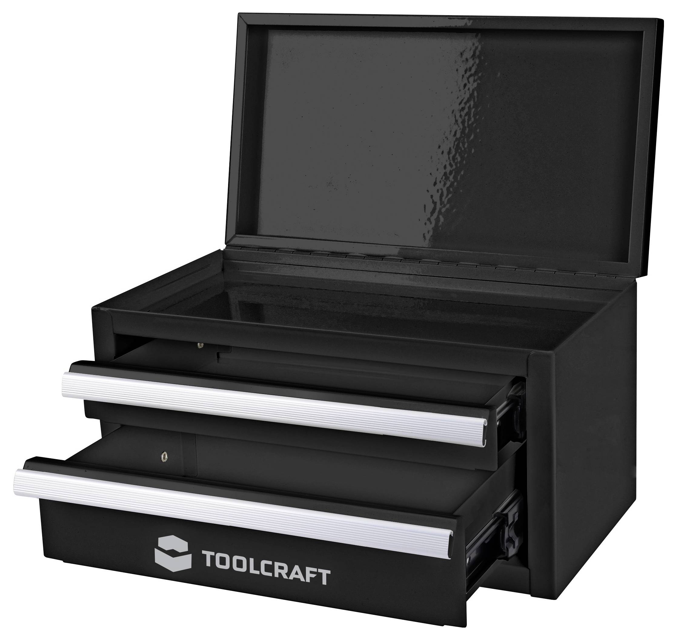 TOOLCRAFT TO-11147307 Szerszámos láda tartalom nélkül Acél Fekete-2
