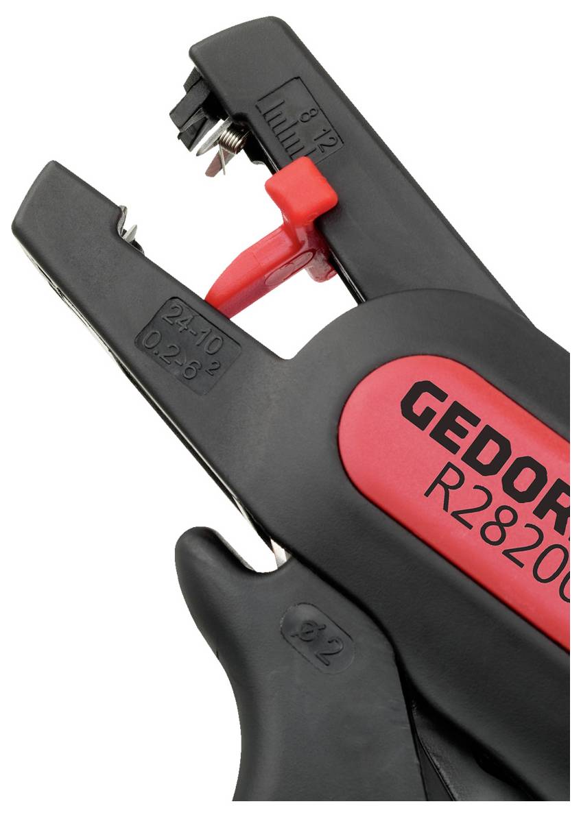 Gedore R28200185 Villanyszerelő Csupaszoló fogó Kábelvágóval 0.2 - 6 mm² 10 - 24 awg 5 - 12 mm-4