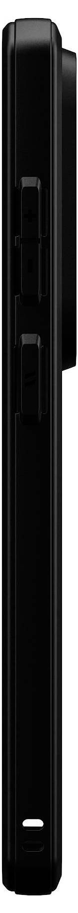 'Fekete UAG telefontok szénszálas textúrával és fémes bronz kamerakerítéssel, fokozott védelemre tervezve.'