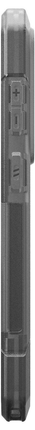 Egy fém, téglalap alakú eszköz oldalról nézve látható gombokkal és textúrált felülettel, valószínűleg egy távirányító vagy elektronikus kütyü.