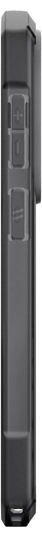 Egy fekete telefontok klipsz állvánnyal, amelyen az "OTTERBOX" felirat látható, biztonságos rögzítésre és kézmentes használatra tervezve.