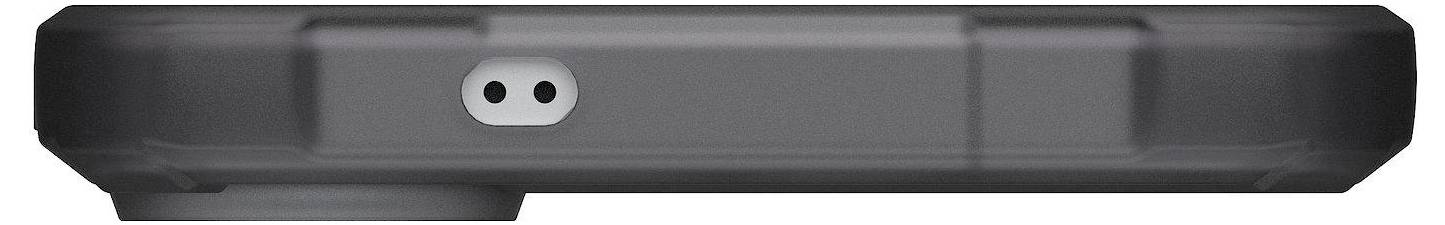 Egy erősen megépített, fekete elektronikus eszköz oldalnézete kettős portokkal, amely a tartósságot és a csatlakozási funkciókat sugallja.