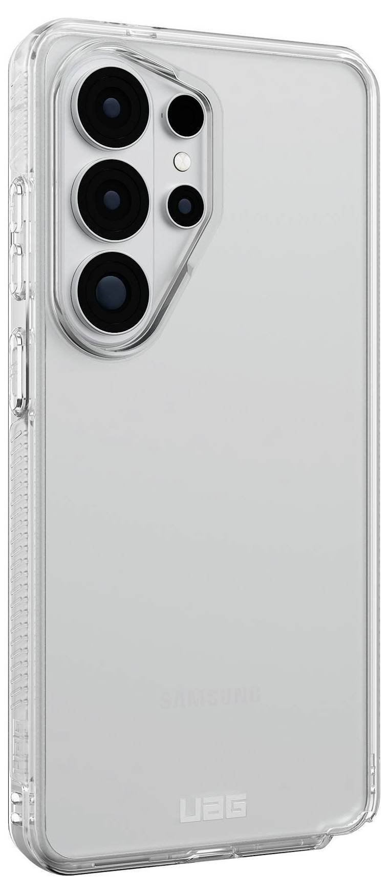 Két kék okostelefon tok precíz kivágásokkal és strukturált felülettel. Az egyik tok MagSafe kompatibilitást mutat egy látható kör alakú mágnessel.