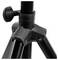 Fekete tripod lábkapcsolási csukló egy kör alakú állítócsavarral a bal oldalon.