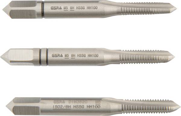 GSR B00105170 Kézi menetfúró Metrikus M5 DIN 352 HSS-G 3 db