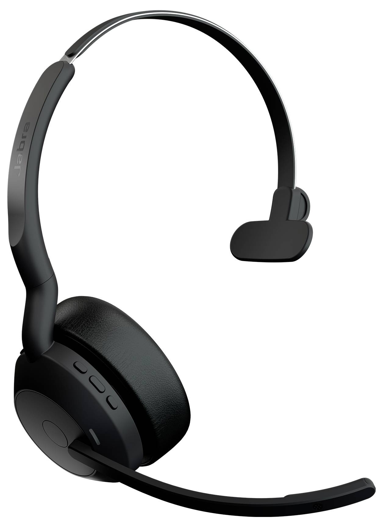 Fekete, fülre illeszkedő Bluetooth headset lenyíló mikrofonnal