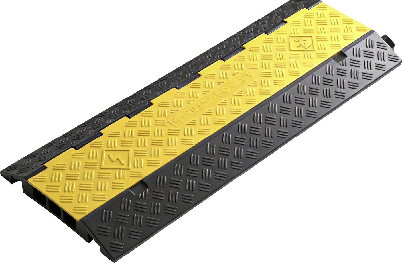 TRU COMPONENTS Kábelhíd TC-14926348 TPU, Gumi Fekete/sárga Csatornák: 3 900 mm Tartalom: 1 db