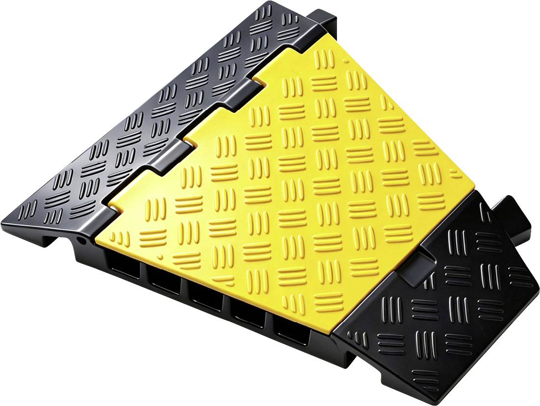 TRU COMPONENTS Kábelhíd TC-14926372 TPU, Gumi Fekete/sárga Csatornák: 5 385 mm Tartalom: 1 db