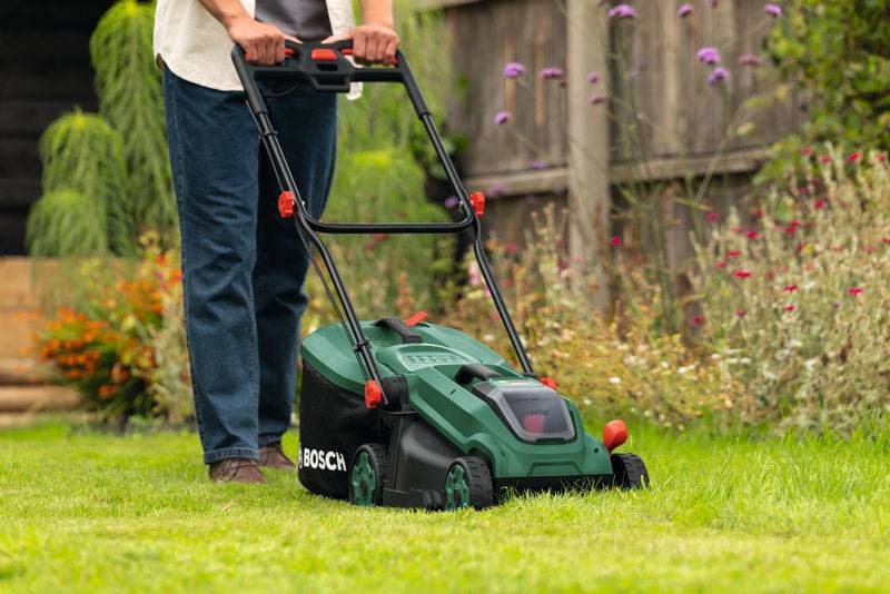 Bosch Home and Garden ROTAK18V-34 Akku Akkus fűnyíró Mulcsozó funkció Vágási szélesség (max.) 34 cm-2