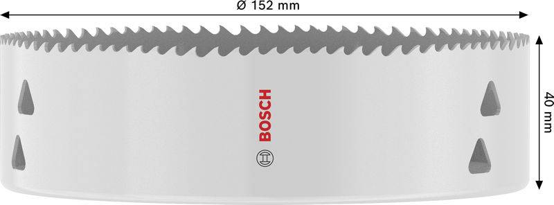Bosch Accessories 2608594610 2608594610 Lyukfűrész 152 mm 1 db-9