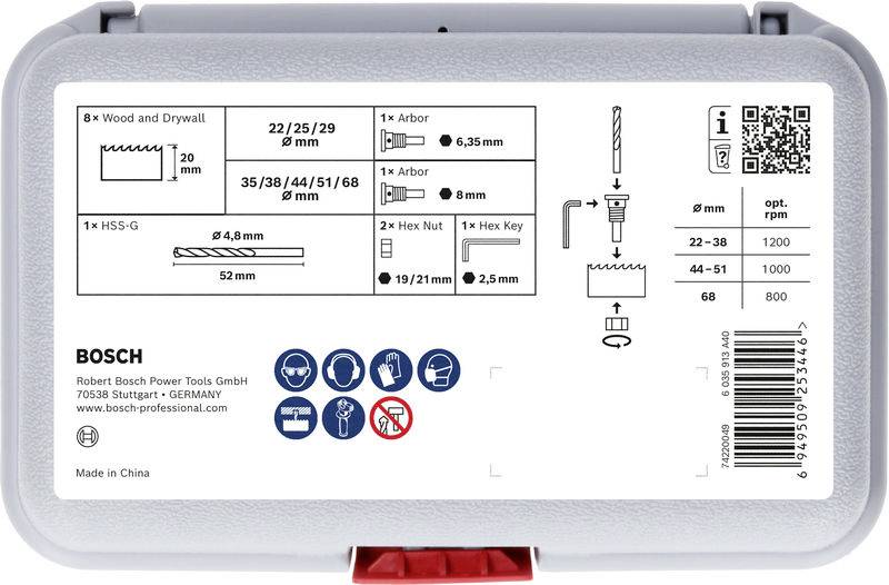 Bosch Accessories 2608594504 2608594504 Lyukfűrész készlet 1 db