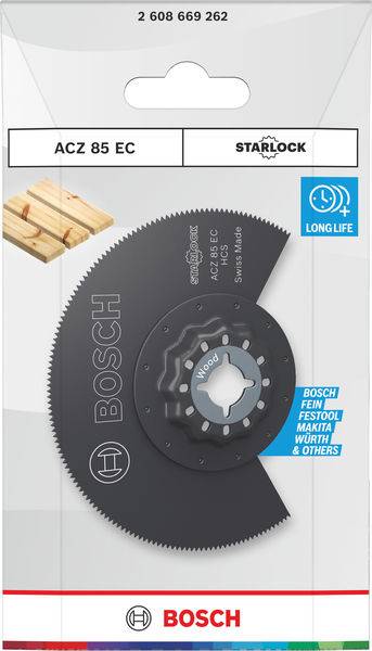 Bosch Accessories 2608669262 2608669262 Multifunkciós fűrészlapok 85 mm 1 db-18