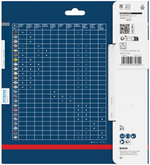 Bosch Accessories 2608902152 2608902152 Körfűrészlap 184 x 20.0 x 1 mm Fogak száma (collonként): 24 1 db