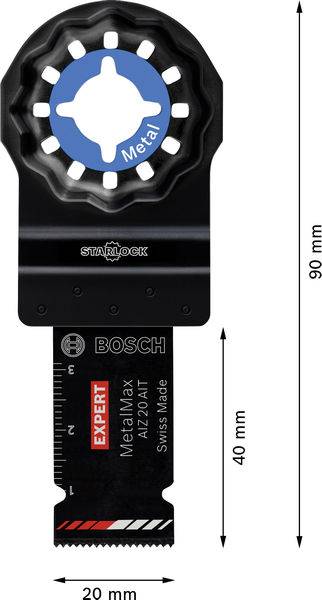 Bosch Accessories 2608902044 2608902044 Carbide Multifunkciós fűrészlapok 20 mm 5 db-1