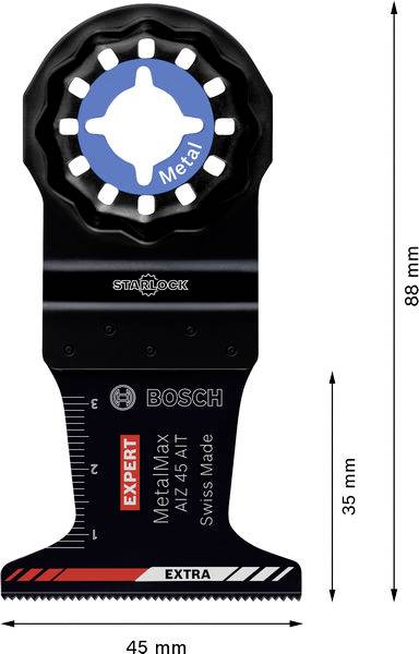 Bosch Accessories 2608902054 2608902054 Carbide Multifunkciós fűrészlapok 45 mm 1 db-9