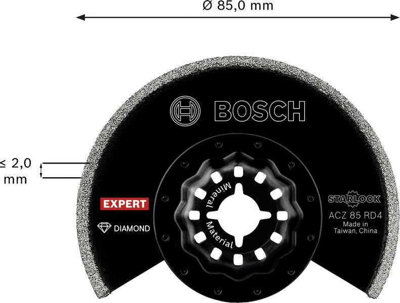 Bosch Accessories 2608902058 2608902058 Gyémánt Multifunkciós fűrészlapok 2 mm 85 mm 1 db-6