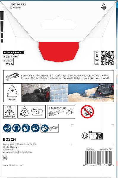 Bosch Accessories 2608902061 2608902061 Carbide-RIFF Multifunkciós fűrészlapok 1 db-0