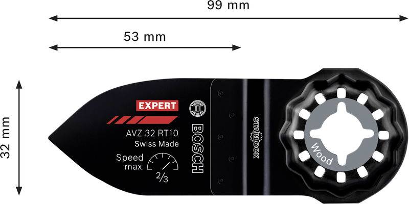 Bosch Accessories 2608902067 2608902067 Carbide-RIFF Multifunkciós fűrészlapok 1 db-1