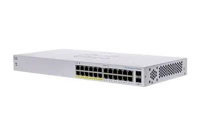 Cisco hálózati kapcsoló 24 Ethernet porttal, több eszköz hálózaton belüli összekapcsolásához használt, adatátvitel és kommunikáció lehetőségét biztosító eszköz.