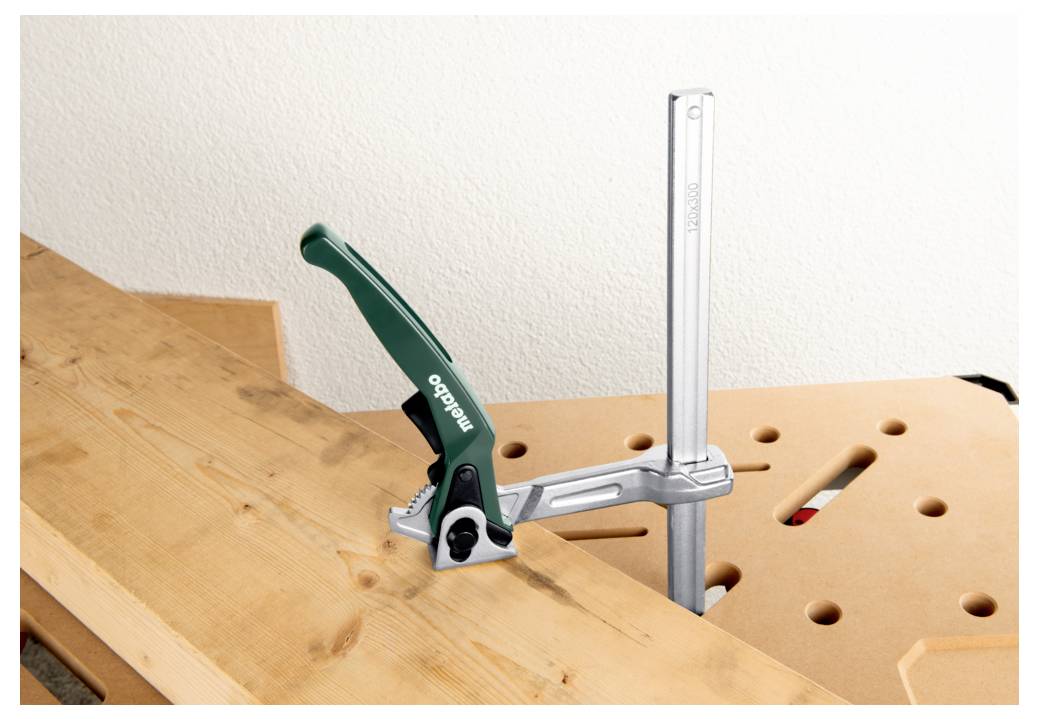 Metabo 300 mm-es gyorskioldós szorító Metabo 630138000 Szorítási szélesség (max.):300 mm Visszavonás:140 mm-1