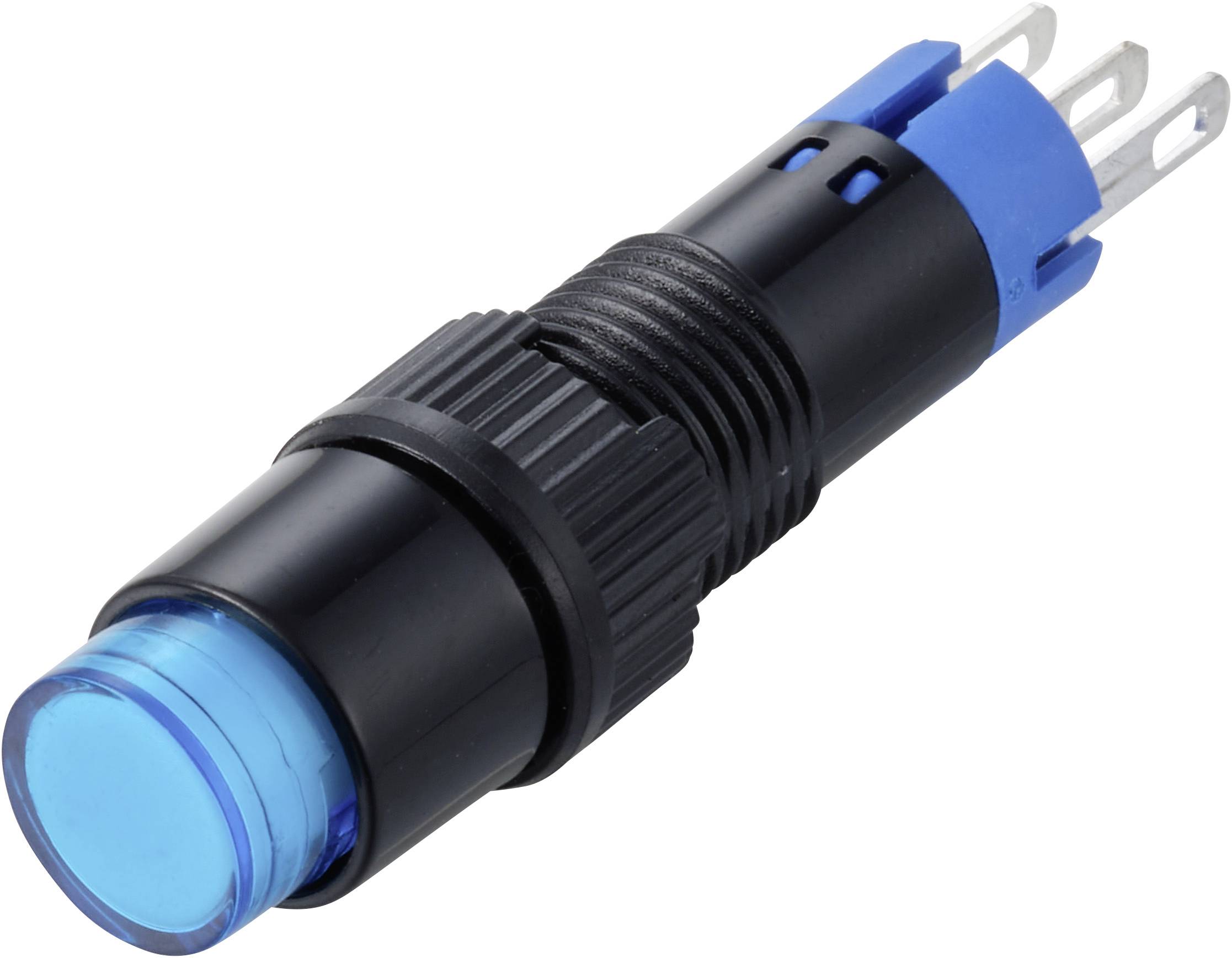 TRU COMPONENTS TC-14939976 Nyomógomb 250 V/AC 0.5 A 1 x BE/(BE) Nyomó (H x Sz x Ma) 37.2 x 9.8 x 9.8 mm IP40 1 db