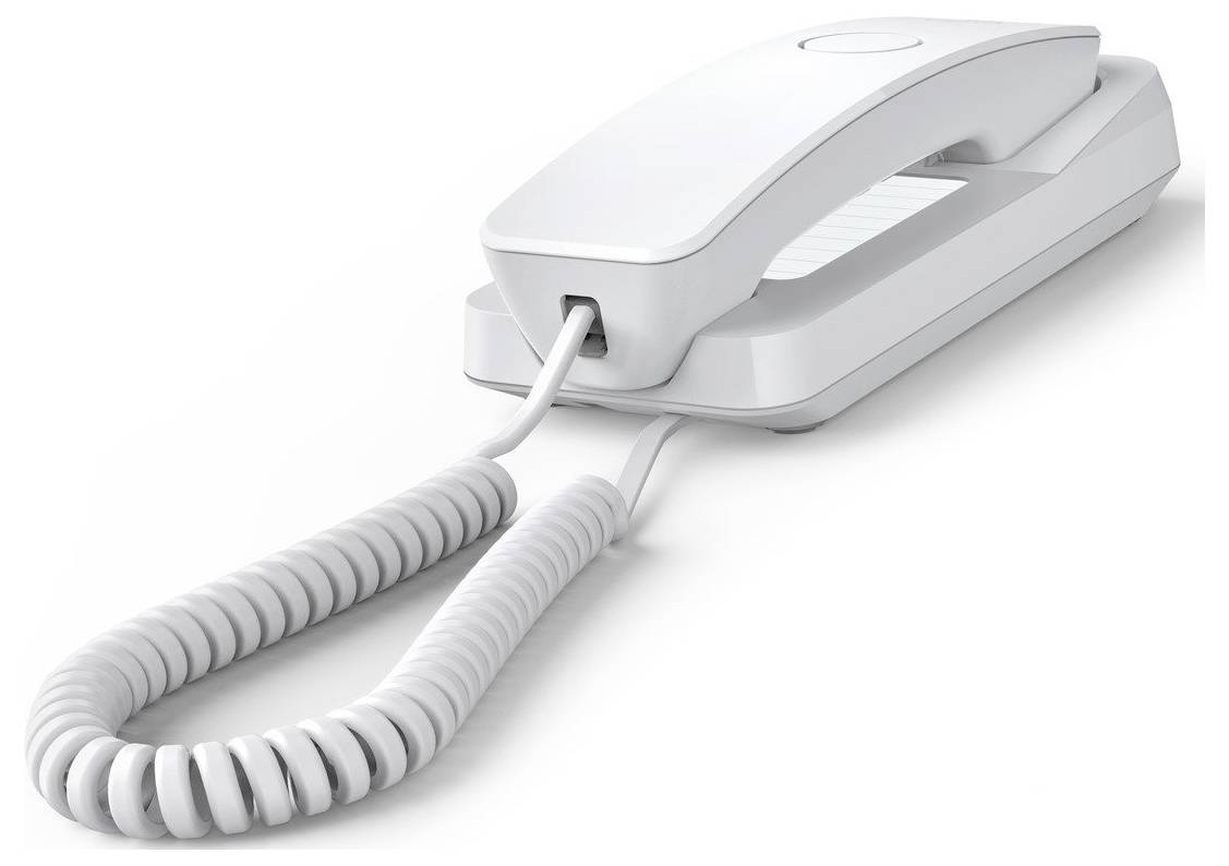 Gigaset DESK 200 Vezetékes telefon, analóg Hallókészülékkel kompatibilis, Optikai hívásjelzés, Hívásismétlés Fehér-2