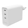 ZAGG GaN 140W USB-s töltőkészülék 140 W 3x USB-C® Power Delivery Fehér Mobil, Beltér GaN, USB Power Delivery (USB-PD)