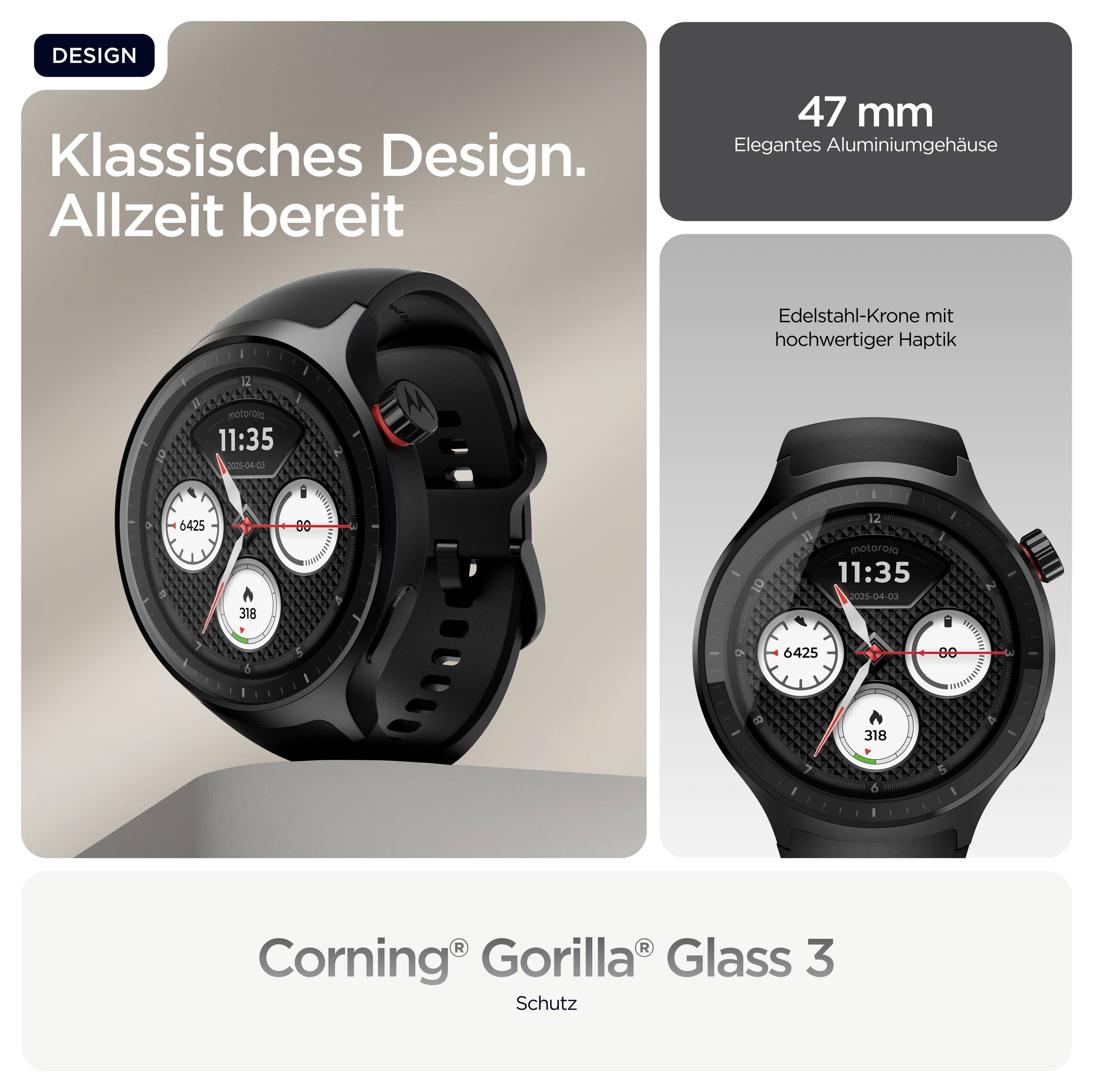 Motorola Moto Watch Basic Okosóra Fekete-6