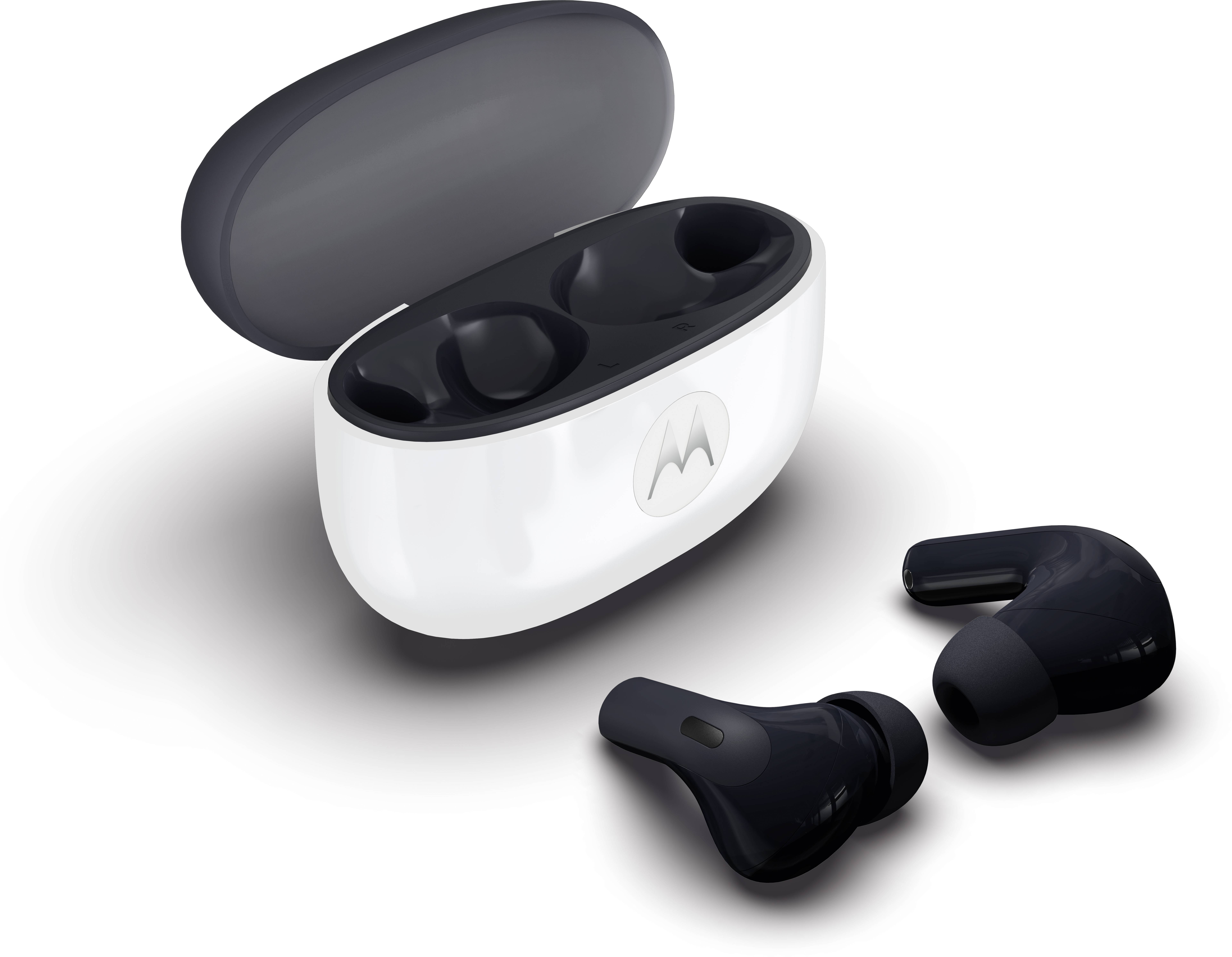 Motorola moto buds 2 EarPods Bluetooth® Karbon High-Resolution audio, mikrofon zajelnyomás Töltőtok-5