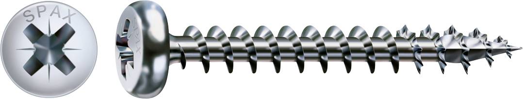 SPAX 0231010450205 Félkerek csavarok 4.5 mm 20 mm Kereszthornyú Pozidriv Acél 1000 db
