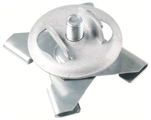 ABB E-Klips JHX-16S Trägerklammer T-Profil-Schienen-Clip mit Schraubnuss Tartókapocs 25 mm Rugóacél 7TCA084030R1441 100 db (Ø x Ma) 9 mm x 16 mm